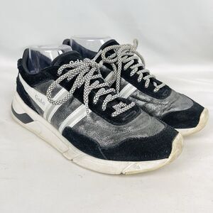 Gola Eclipse Spark Metallic Silver Black Sneakers Women’s 9 Gorpcore Retro Sport